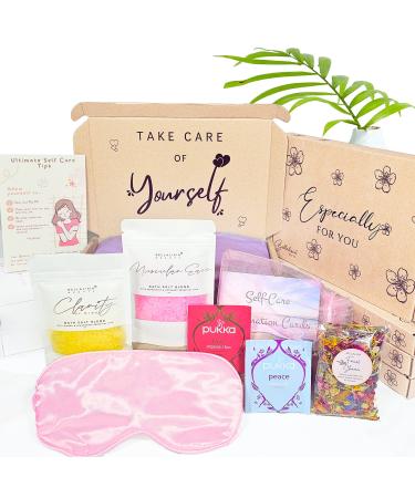 Bellalisia Self Care Gifts For Women. Mindfulness and Wellbeing Gift A Natural Bath Salts Set For New Mum To Be Baby Shower Presents Thinking Of You Or Relaxing Get Well Soon Hug In A Box Kit - Buy Online on GoSupps.com