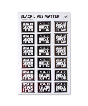 Black Lives Matter Temporary Tattoos. 1-1/2 W x 1-1/8 H.