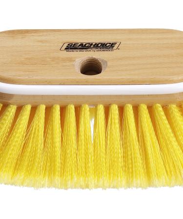 Seachoice 6 Deck Brush with Soft Bristles and Threaded Hole - Wood Block - Buy Online on GoSupps.com