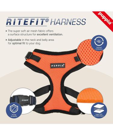 Puppia Ritefit Dog Harness for Small to Medium Dogs | Adjustable Soft & Multi-Use | Puppy Dishes & Atani Train Crockery in XL Red - Buy Online on GoSupps.com