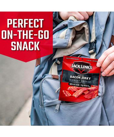 Jack Link's Hickory Smoked Bacon Jerky 2.5 oz - Premium Snack - Buy Online on GoSupps.com