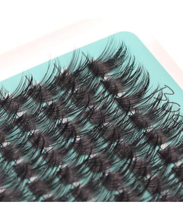 Bodermincer D Curl 16 Rows Large Pack - 192 Cluster Eyelashes (8-10-12-14mm Mixed) for Stunning Volume - International Shipping Available - Buy Online on GoSupps.com