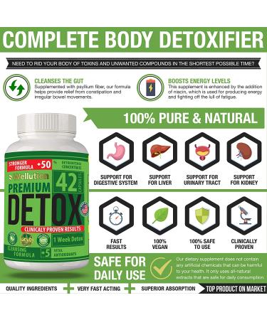 5X Strength Body Detoxifier for Liver, Kidney, Urinary Tract & Digestive System - All-Natural Cleansing Support for Rapid Removal of Impurities - Buy Online on GoSupps.com