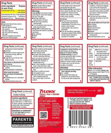 Tylenol Cold + Flu + Cough Night Liquid Medicine - Wild Berry Flavor - 8 fl oz - Buy Online on GoSupps.com