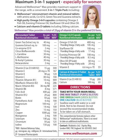 Vitabiotics Wellwoman Max 84 Capsules - 84 Count | Pack of 1 - Buy Online on GoSupps.com