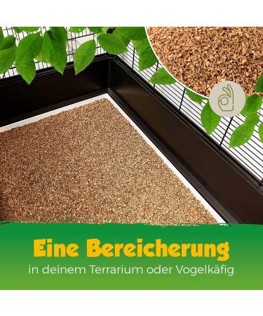 10 Liters Fine Cork Granulate (1-2 mm) - Ideal Terrarium Substrate for Reptiles & Model Building | International Shipping - Buy Online on GoSupps.com
