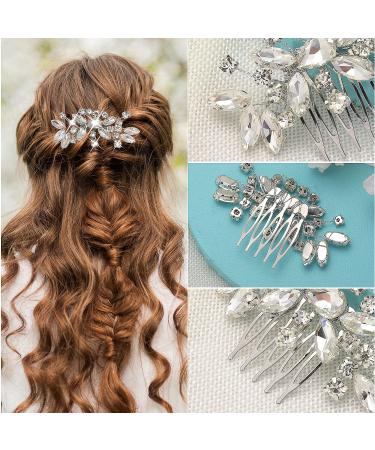 Wedding Hair Comb - Bride Hair Accessories Side Comb Clips for Women - Buy Online on GoSupps.com