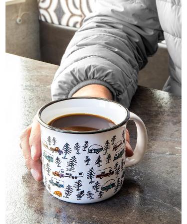 Camco Life is Better at The Campsite Coffee Mugs - 14oz Ceramic 4-Pack (53357) - Buy Online on GoSupps.com