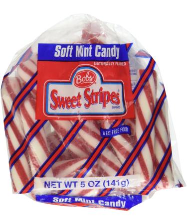 Bobs Sweet Stripes Peppermint Stick Hard Candy, 5.00 oz