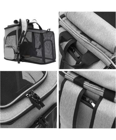 Cat Carrier Backpack Expandable Pet Carrier Airline Approved with Ventilated Breathable Mesh.Carrier for Cats AND Dogs with Leash Attachments and Washable Mat.Especially Designed For Pet Travelling. - Buy Online on GoSupps.com