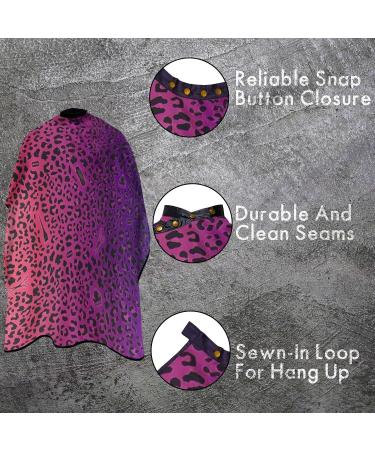 King Midas Empire Unisex Hair Stylist Cape - Waterproof Adjustable Cutting Cape in Purple/Pink - Perfect for Professionals & Home Use - Buy Online on GoSupps.com