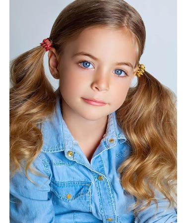 Spiral Hair Ties 26 Pcs - No Crease Phone Cord Elastic Hair Ties in Candy Colors - Colorful Ponytail Holders for Women and Girls - Buy Online on GoSupps.com
