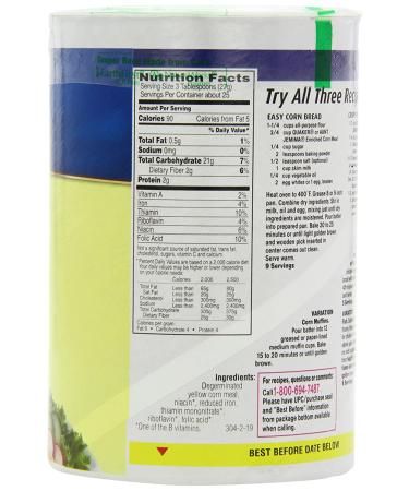 Quaker Yellow Corn Meal 680g - Pack of 3 | Premium Quality Cornmeal - Buy Online on GoSupps.com