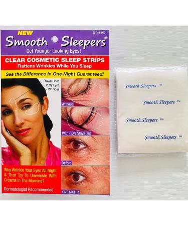 Smooth Sleepers - Clear Cosmetic Strips Flatten Wrinkles While You Sleep 30 Day Supply