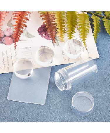 Niceneeded 6-Part Nail Art Scrub Set - French Smile Line Tools with Silicone Stamper Clear Heads & Nail Scraper for DIY Nail Art - Buy Online on GoSupps.com