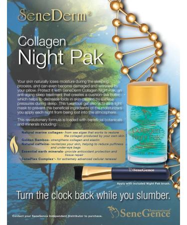 Anti-Aging Collagen Night Pak: SeneDerm Sleep Treatment - Buy Online on GoSupps.com