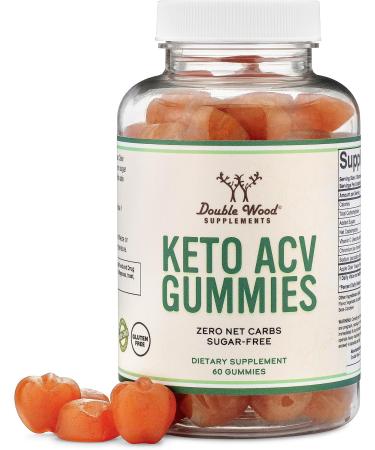 Buy Keto Gummies ACV - Sugar Free Zero Net Carbs 375mg Apple Cider Vinegar Enhanced with Chromium - 60 Count by Double Wood - Buy Online on GoSupps.com