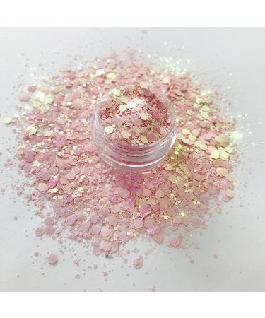 15g Pink Chunky Mix Sequins Glitter - Festival Rave Makeup & Nail Art Decoration - Buy Online on GoSupps.com