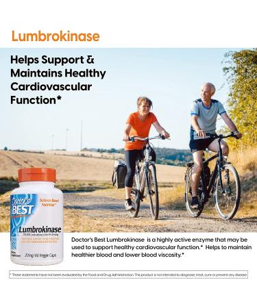 Doctor's Best Lumbrokinase 20 mg - 60 Veggie Caps for Enhanced Circulation - Buy Online on GoSupps.com