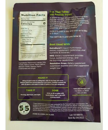 TOTALLIFECHANGES New IASO Tea 4 Bags TLC DIURETIC Drains Weight Loss 100% Plants - Buy Online on GoSupps.com