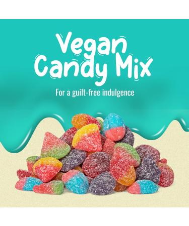 Sweet Sixteen Vegan Candy Classic Mix of Sour Gummies 350g per Pack Peanut & Nut-Free Candies Soft Chewy and Always Fresh 350 g - (Pack of 1) - Buy Online on GoSupps.com