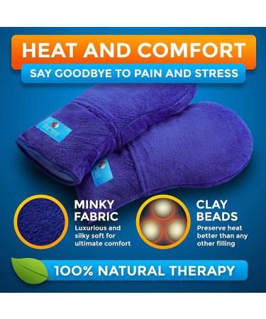 Flaxseed Microwavable Therapy Mittens for Natural Moist Heat Relief - Ideal for Stiff Joints and Inflammation - Aromatherapy Gloves for Trigger Finger, Raynaud's, and Carpal Tunnel - Buy Online on GoSupps.com