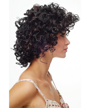 Wig Me Up DW1066-1BH30 Women's Wig - Voluminous Curly Afro Style with Black & Brown Highlights - Shop Internationally! - Buy Online on GoSupps.com