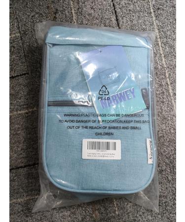 Sky Blue Travel Hanging Toiletry Wash Bag Makeup Organizer for Women - Large Size - Buy Online on GoSupps.com