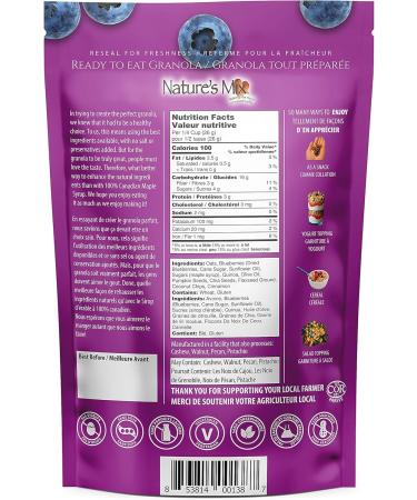Nature's Mix Superfood Granola with Quinoa - Nut Free - Canadian Locally Made - Vegan and Kosher Certified Superfood Granola with Quinoa 312 Grams Light Purple grams 312 g (Pack of 1) Light Purple - Buy Online on GoSupps.com
