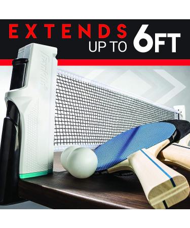 Franklin Sports Table Tennis to Go Portable Ping Pong Set - Includes Table Top Net, (2) Paddles, and Balls - White - for 2 Players - Buy Online on GoSupps.com