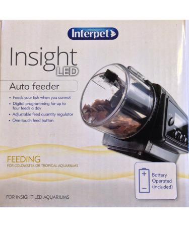 Interpet Insight Aquarium Auto Feeder - Black | Convenient Automatic Fish Feeding Solution - Buy Online on GoSupps.com
