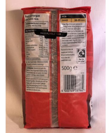 Red Camargue & Wild Rice 500g - Waitrose Love Life | Premium Quality - Buy Online on GoSupps.com