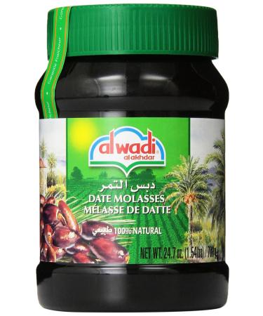 Alwadi Al Akhdar Date Molasses, 24.7-Ounce plastic jar (Pack of 3)