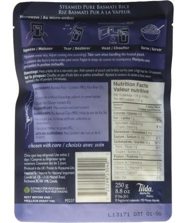 Tilda Steamed Basmati Pure 6 Count - Buy Online on GoSupps.com