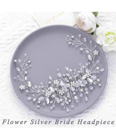 Edary Bridal Wedding Hair Vine | Rhinestone Headband & Pearl Hair Accessories for Women & Girls - Buy Online on GoSupps.com