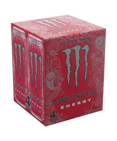 Monster Energy Ultra Red Sugar Free Drink Cans