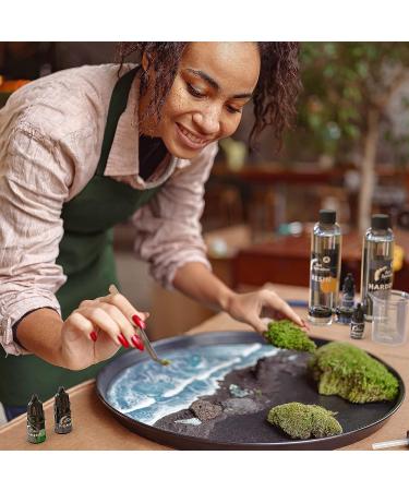 Artspiration Crystal Clear Epoxy Resin Kit 16 Oz - Beginner's Art Epoxy Kit with Mica Powder, Pigments, Silicon Molds, Crushed Glass - Ideal for Crafts & Casting Projects - Buy Online on GoSupps.com