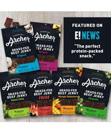 Country Archer Original Grass-Fed Beef Jerky 2.5 oz - Premium Protein Snack - Buy Online on GoSupps.com