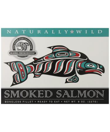 Alaska Smokehouse Smoked Salmon Fillet, Gift Box, 8 Oz 1