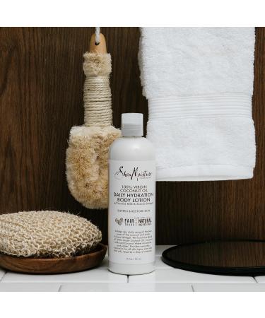 100% Virgin Coconut Oil Daily Hydration Body Lotion by Shea Moisture - Unisex 13 oz | Nourishing Moisturizer for Soft Skin - International Shipping Available - Buy Online on GoSupps.com