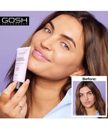 GOSH Primer for Oily & Combination Skin | SPF 15 Vegan Matting & Moisturizing | Allergy-Certified & Perfume-Free Makeup - Buy Online on GoSupps.com