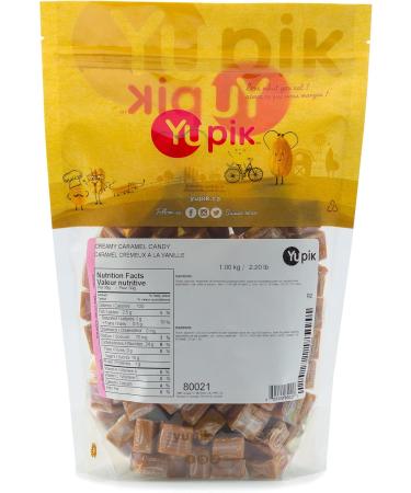 Yupik Creamy Caramels 1 kg Gluten-Free Individually Wrapped Semi-Soft Candies Caramel & Vanilla Flavor Sweet Candy Delicious Snacks Ideal for Gifting Halloween & Holidays 1 kg (Pack of 1) - Buy Online on GoSupps.com