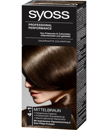Syoss Color 4-1 Medium Brown Level 3 brown 1 piece (1 pack)