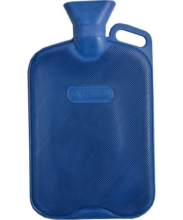 Vagabond Bags 2.7 Liter Extra Large Ribbed Blue Hot Water Bottle Blue 1 Count (Pack of 1)