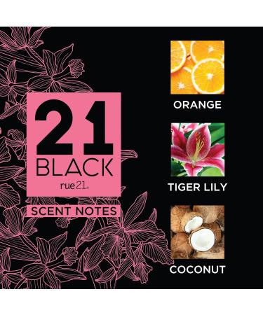Rue 21 21 Black Eau De Parfum Women's Perfume Spray - 1.7 fl oz (50 ml) - Buy Online on GoSupps.com
