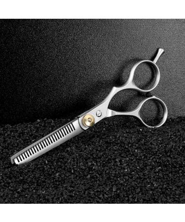 FCYSY Hair Cutting Scissor Thinning Set - Professional Hairdressing Kit for Barber and Hairdresser, Silver Hair Scissors Set for Women and Men - Buy Online on GoSupps.com