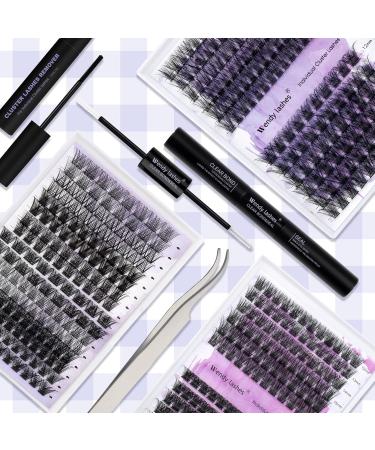 DIY Eyelash Extensions Set - 8 Type-D Curls 14mm - Bond & Seal Lash Extension Kit - Buy Online on GoSupps.com