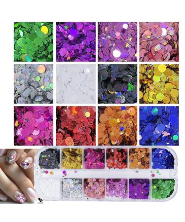 Holographic Nail Sequins Shapes Set - Butterfly, Hearts, Stars | Iridescent Glitter Flakes for Nail Art, Crafts, Makeup - 4 Boxes (Style A) - Buy Online on GoSupps.com