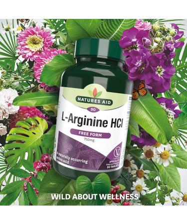 Natures Aid 750mg L-Arginine Tablets - Pack of 90 132230 - Buy Online on GoSupps.com