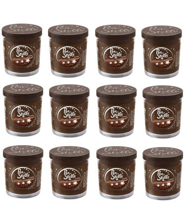 Pan di Stelle Crema Spalmabile Spreads with Hazelnuts Cocoa and Pan di Stelle Biscuit Beans 190 g Pack of 12